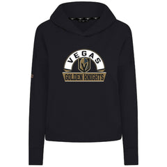 NHL Vegas Golden Knights Levelwear Women's Sweet Banner Arch Tri-Blend Cropped Pullover Hoodie - Black