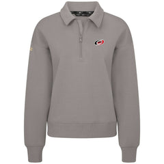 NHL Carolina Hurricanes Levelwear Women's Canmore Quarter-Zip Pullover - Gray
