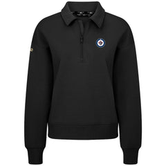 NHL Winnipeg Jets Levelwear Women's Canmore Quarter-Zip Pullover - Black