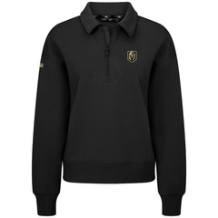 NHL Vegas Golden Knights Levelwear Women's Canmore Quarter-Zip Pullover - Black