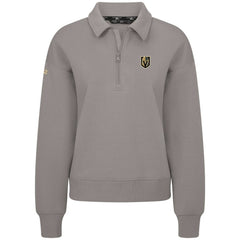 NHL Vegas Golden Knights Levelwear Women's Canmore Quarter-Zip Pullover - Gray