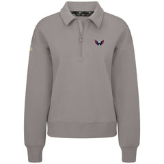 NHL Washington Capitals Levelwear Women's Canmore Quarter-Zip Pullover - Gray