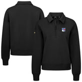 NHL New York Rangers Levelwear Women's Canmore Quarter-Zip Pullover - Black
