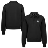 NHL Toronto Maple Leafs Levelwear Women's Canmore Quarter-Zip Pullover - Black