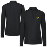 NHL Chicago Blackhawks Levelwear Women's Upright Quarter-Zip Pullover - Black