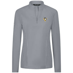 NHL Pittsburgh Penguins Levelwear Women's Upright Quarter-Zip Pullover - Gray