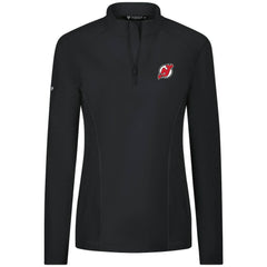 NHL New Jersey Devils Levelwear Women's Upright Quarter-Zip Pullover - Black