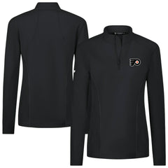 NHL Philadelphia Flyers Levelwear Women's Upright Quarter-Zip Pullover - Black