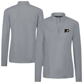 NHL Philadelphia Flyers Levelwear Women's Upright Quarter-Zip Pullover - Gray