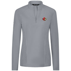 NHL Ottawa Senators Levelwear Women's Upright Quarter-Zip Pullover - Gray