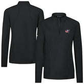 NHL Columbus Blue Jackets Levelwear Women's Upright Quarter-Zip Pullover - Black