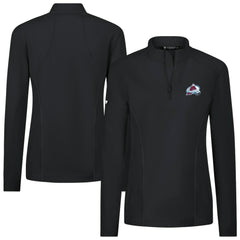 NHL Colorado Avalanche Levelwear Women's Upright Quarter-Zip Pullover - Black