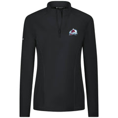 NHL Colorado Avalanche Levelwear Women's Upright Quarter-Zip Pullover - Black