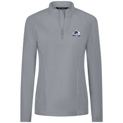 NHL Colorado Avalanche Levelwear Women's Upright Quarter-Zip Pullover - Gray