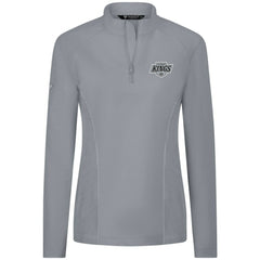 NHL Los Angeles Kings Levelwear Women's Upright Quarter-Zip Pullover - Gray