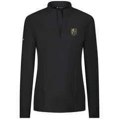 NHL Vegas Golden Knights Levelwear Women's Upright Quarter-Zip Pullover - Black