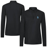 NHL Seattle Kraken Levelwear Women's Upright Quarter-Zip Pullover - Black