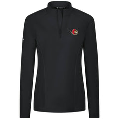 NHL Ottawa Senators Levelwear Women's Upright Quarter-Zip Pullover - Black
