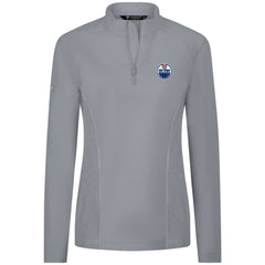 NHL Edmonton Oilers Levelwear Women's Upright Quarter-Zip Pullover - Gray
