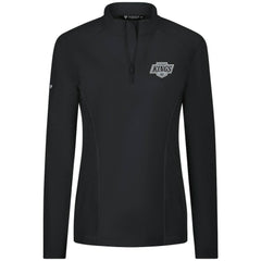 NHL Los Angeles Kings Levelwear Women's Upright Quarter-Zip Pullover - Black