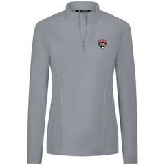 NHL Florida Panthers Levelwear Women's Upright Quarter-Zip Pullover - Gray