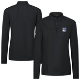 NHL New York Rangers Levelwear Women's Upright Quarter-Zip Pullover - Black