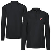 NHL Detroit Red Wings Levelwear Women's Upright Quarter-Zip Pullover - Black