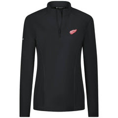 NHL Detroit Red Wings Levelwear Women's Upright Quarter-Zip Pullover - Black
