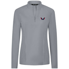 NHL Washington Capitals Levelwear Women's Upright Quarter-Zip Pullover - Gray