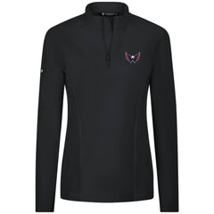 NHL Washington Capitals Levelwear Women's Upright Quarter-Zip Pullover - Black