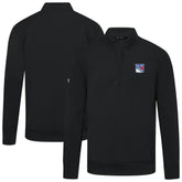 NHL New York Rangers Levelwear Upright Tri-Blend Quarter-Zip Pullover - Black