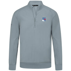 NHL New York Rangers Levelwear Upright Tri-Blend Quarter-Zip Pullover - Gray