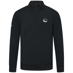 NHL Vancouver Canucks Levelwear Upright Tri-Blend Quarter-Zip Pullover - Black
