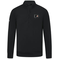 NHL Philadelphia Flyers Levelwear Upright Tri-Blend Quarter-Zip Pullover - Black