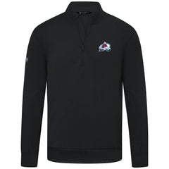 NHL Colorado Avalanche Levelwear Upright Tri-Blend Quarter-Zip Pullover - Black