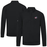 NHL Columbus Blue Jackets Levelwear Upright Tri-Blend Quarter-Zip Pullover - Black
