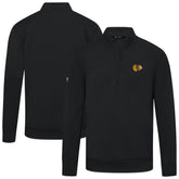 NHL Chicago Blackhawks Levelwear Upright Tri-Blend Quarter-Zip Pullover - Black