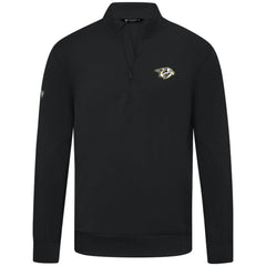 NHL Nashville Predators Levelwear Upright Tri-Blend Quarter-Zip Pullover - Black