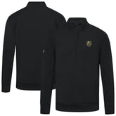 NHL Vegas Golden Knights Levelwear Upright Tri-Blend Quarter-Zip Pullover - Black