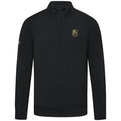 NHL Vegas Golden Knights Levelwear Upright Tri-Blend Quarter-Zip Pullover - Black