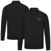 NHL San Jose Sharks Levelwear Upright Tri-Blend Quarter-Zip Pullover - Black