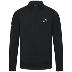 NHL San Jose Sharks Levelwear Upright Tri-Blend Quarter-Zip Pullover - Black