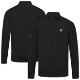 NHL Dallas Stars Levelwear Upright Tri-Blend Quarter-Zip Pullover - Black
