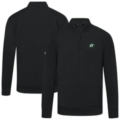 NHL Dallas Stars Levelwear Upright Tri-Blend Quarter-Zip Pullover - Black