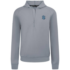 NHL Seattle Kraken Levelwear Technic Quarter-Zip Pullover Hoodie - Gray