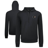 NHL Philadelphia Flyers Levelwear Technic Quarter-Zip Pullover Hoodie - Black