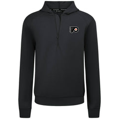 NHL Philadelphia Flyers Levelwear Technic Quarter-Zip Pullover Hoodie - Black