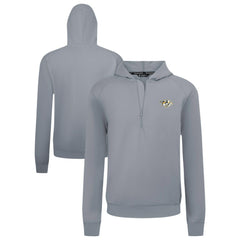 NHL Nashville Predators Levelwear Technic Quarter-Zip Pullover Hoodie - Gray