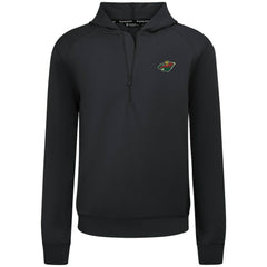 NHL Minnesota Wild Levelwear Technic Quarter-Zip Pullover Hoodie - Black