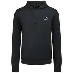 NHL San Jose Sharks Levelwear Technic Quarter-Zip Pullover Hoodie - Black
